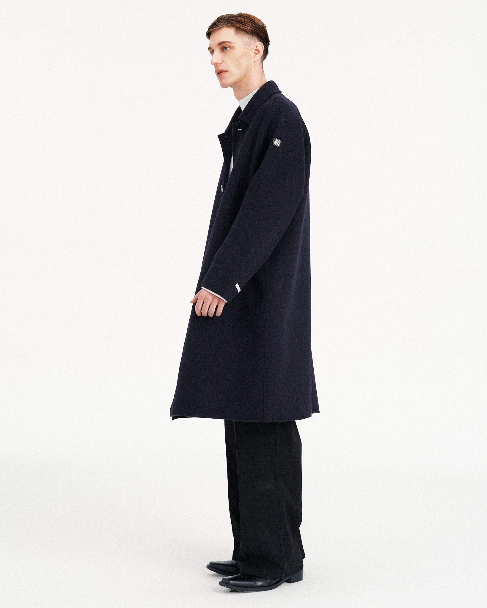 CAPPOTTO BLU NAVY LUNGO