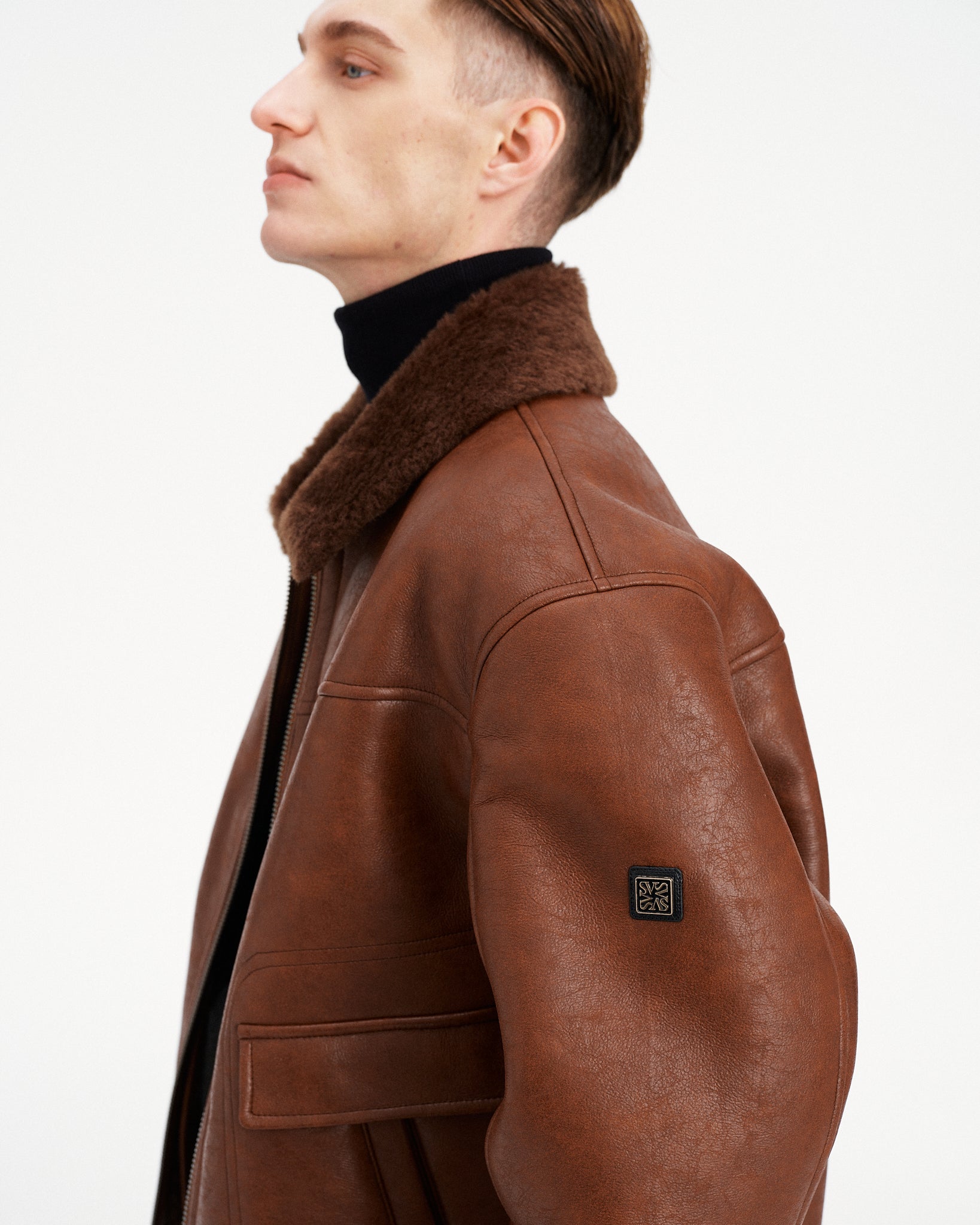 BLOUSON IN ECOPELLE