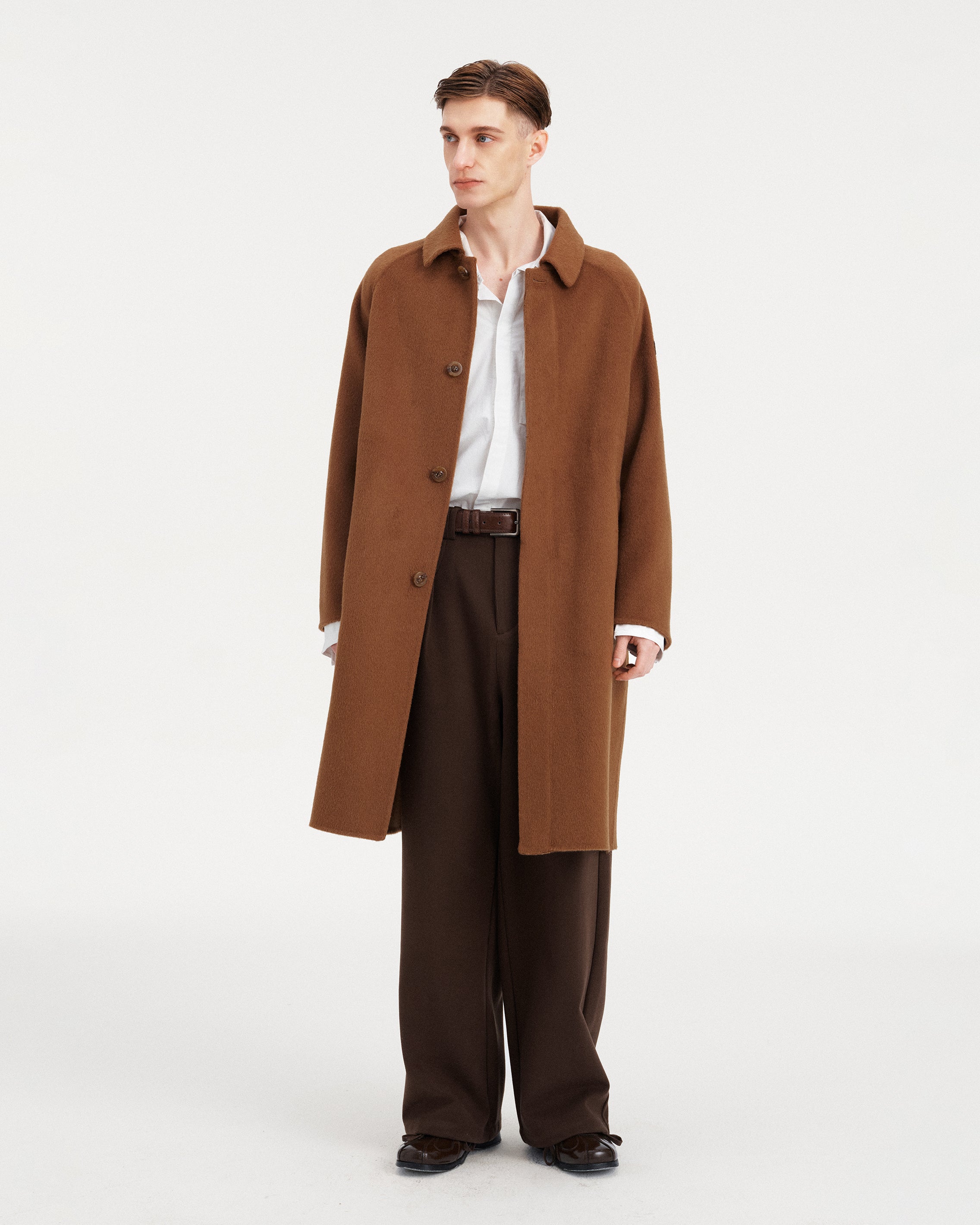 CAPPOTTO LUNGO IN LANA E CASHMERE
