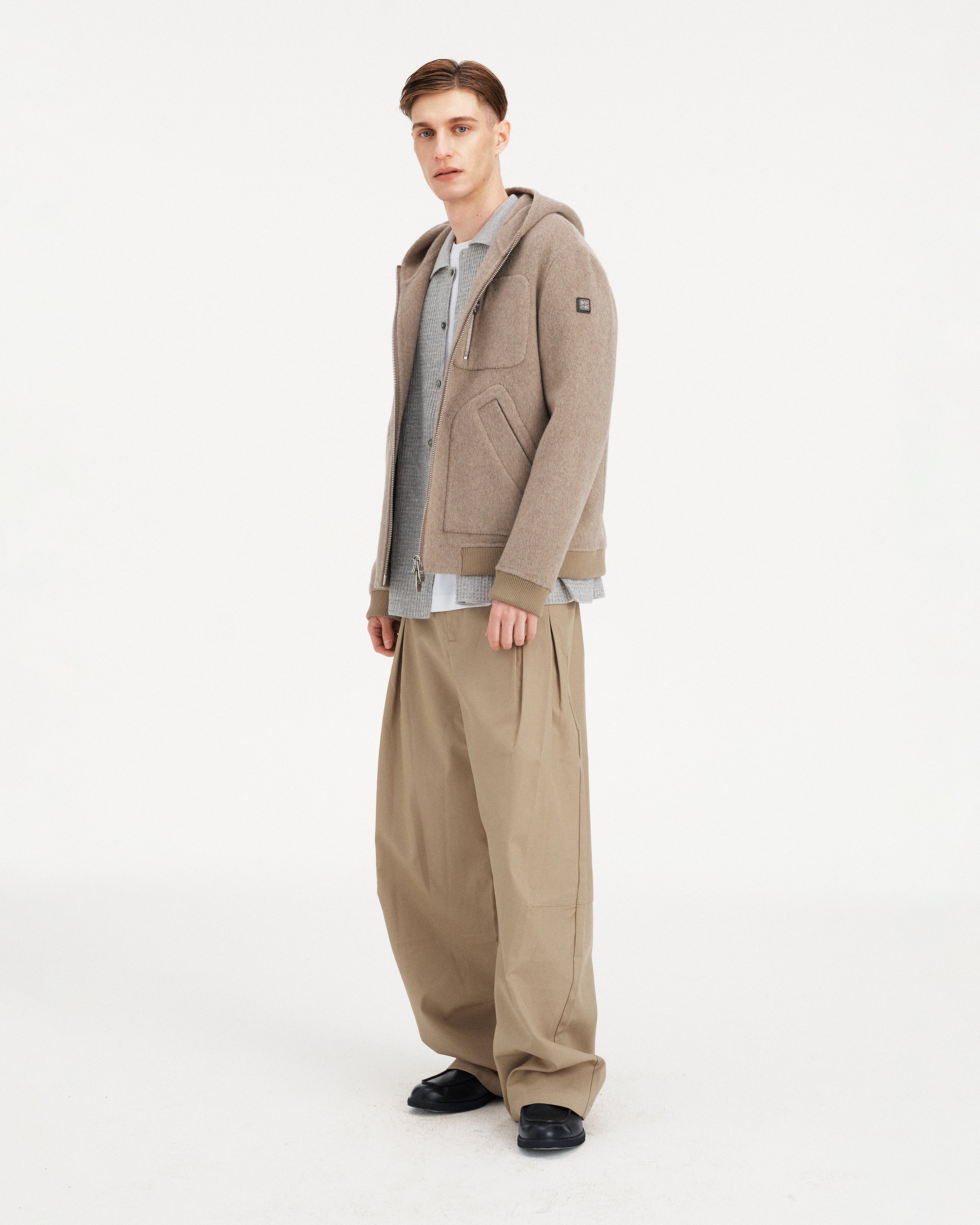 GIACCA BEIGE CORTA IN TOLOSA