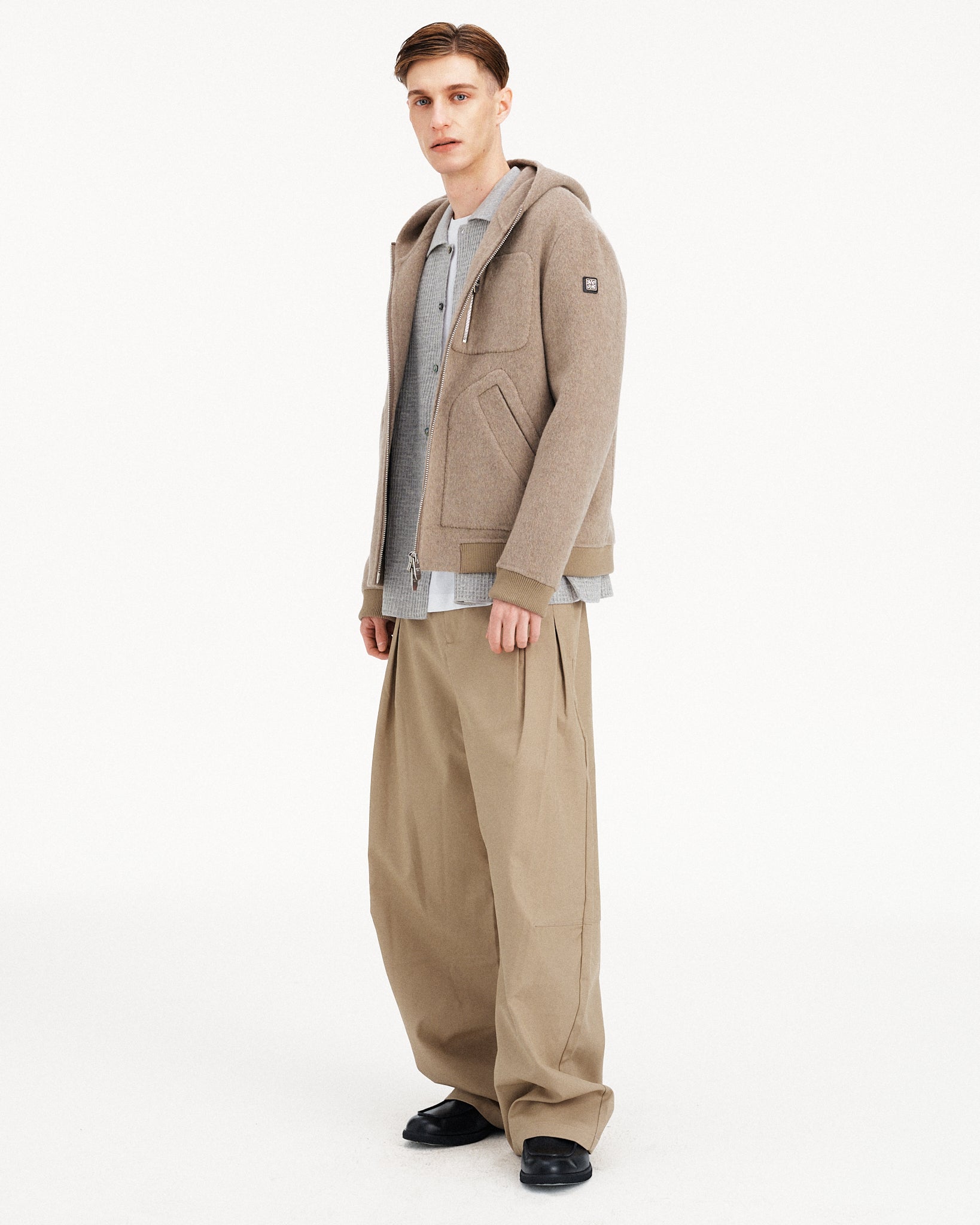 GIACCA BEIGE CORTA IN TOLOSA