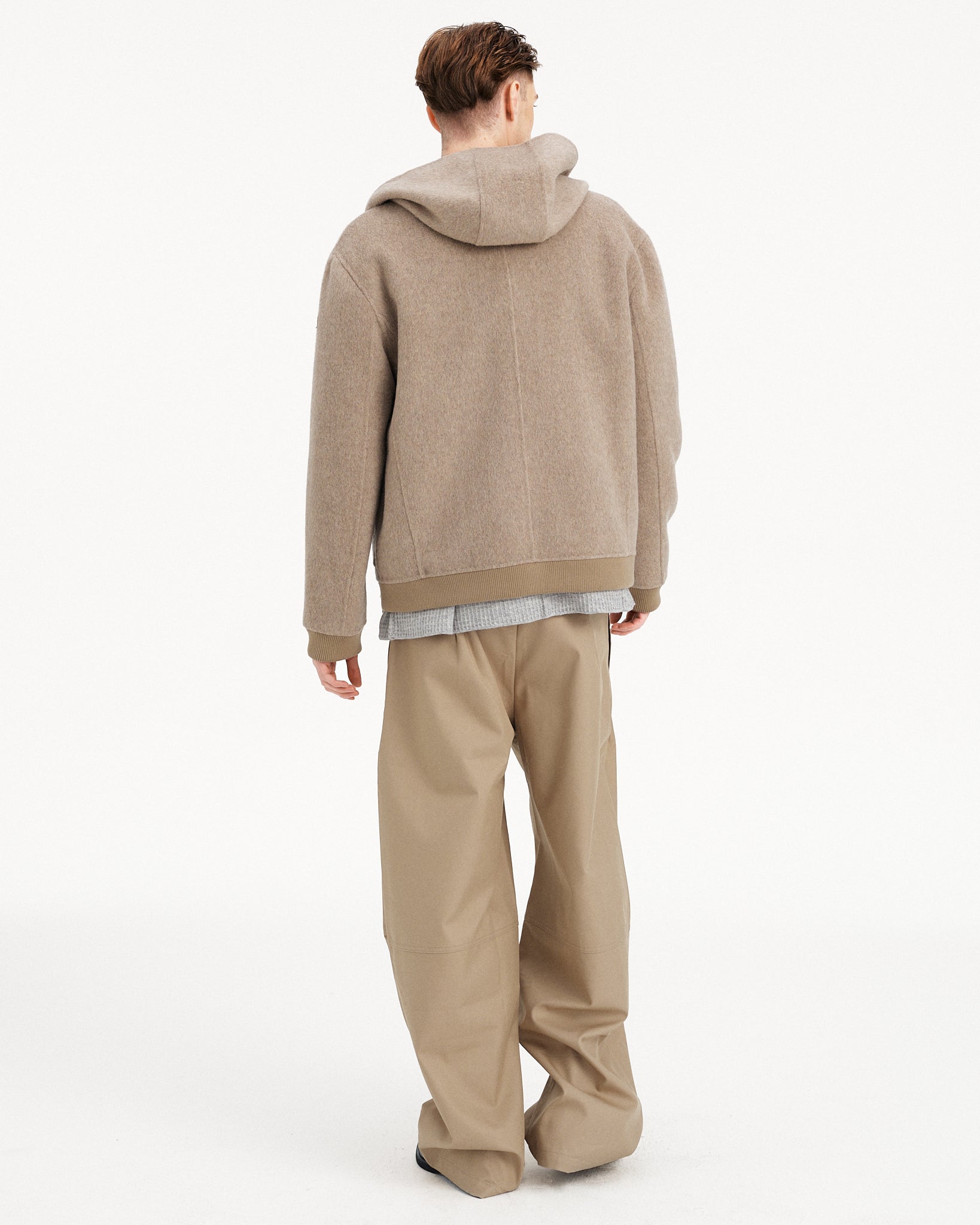 GIACCA BEIGE CORTA IN TOLOSA