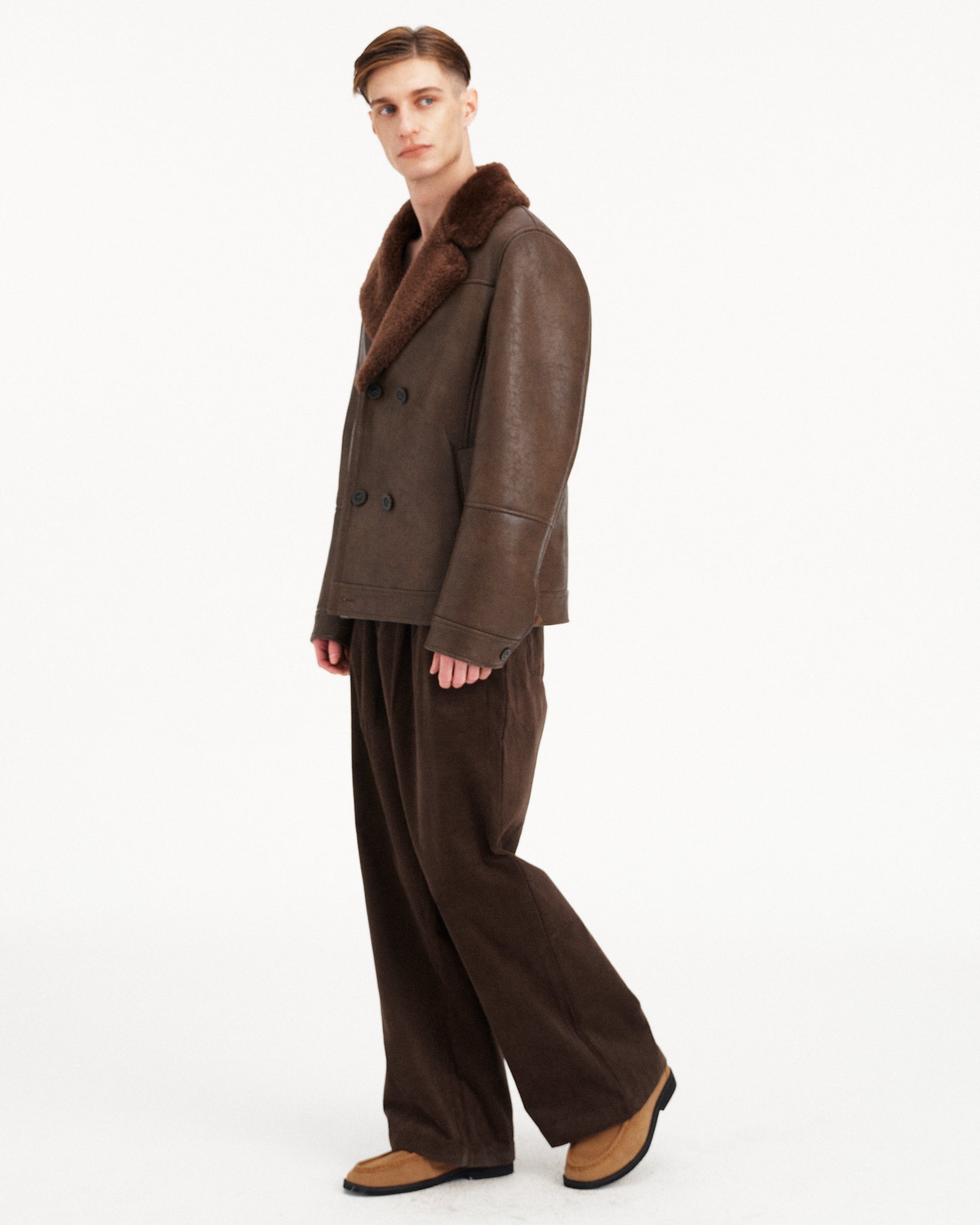 GIACCA AVIATOR IN ECOPELLICCIA