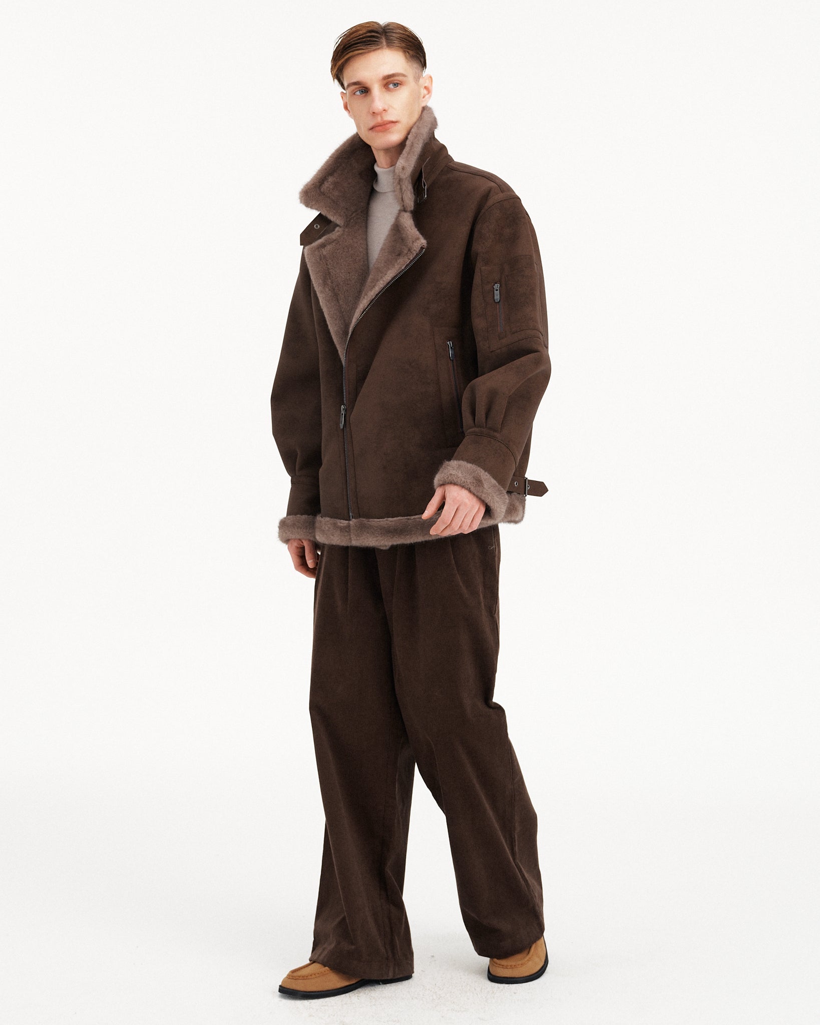 GIACCA IN SHEARLING SINTETICO