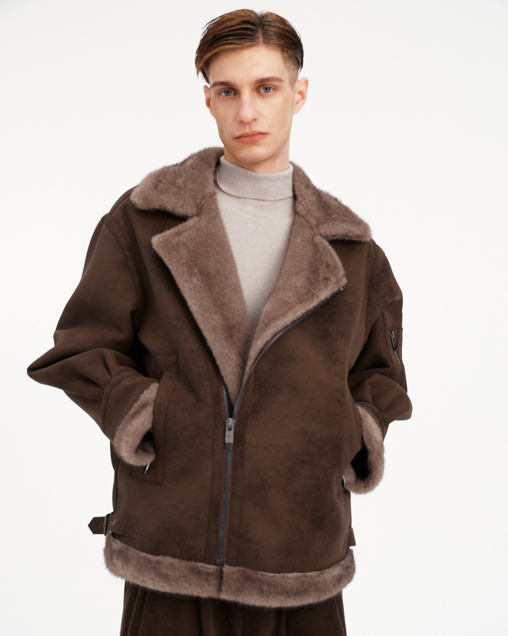 GIACCA IN SHEARLING SINTETICO