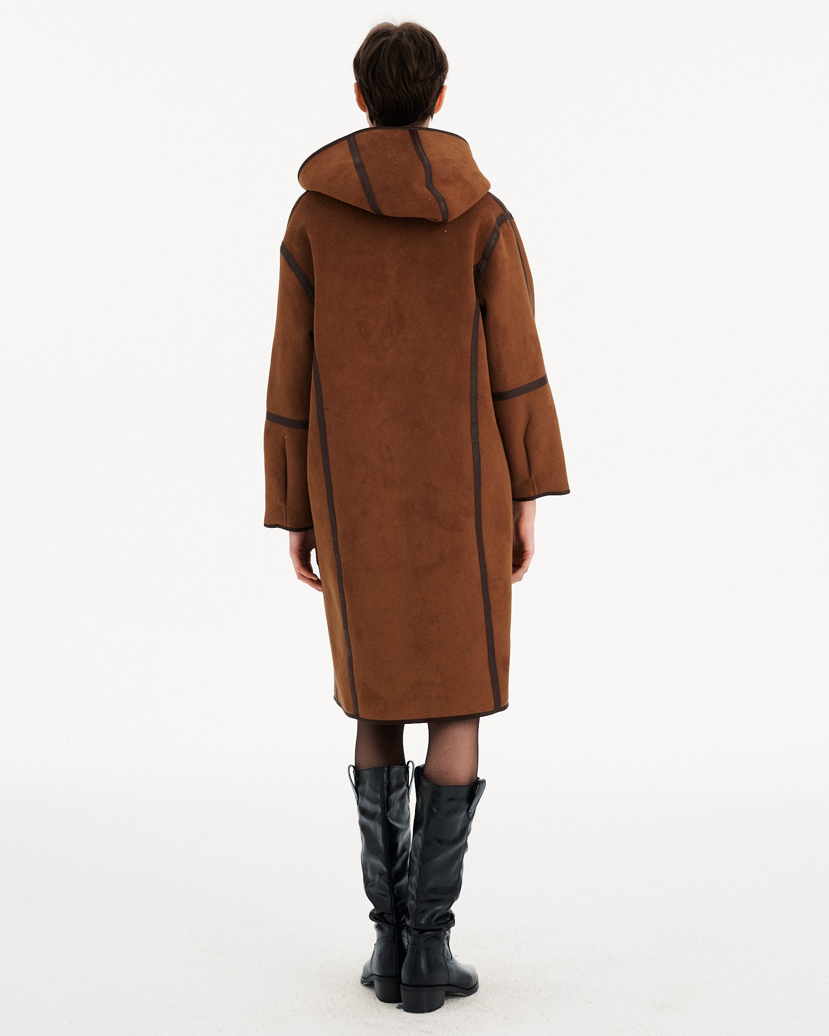 CAPPOTTO LUNGO SCAMOSCIATO
