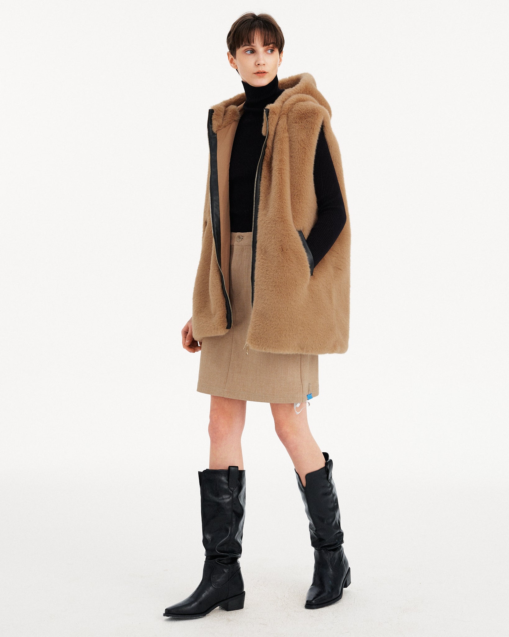 GILET IN ECOPELLICCIA